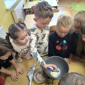 Dokarmianie ptaków - działania edukacyjne w grupie II Motylki