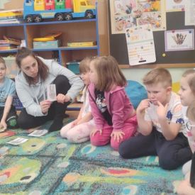 Zajęcia logopedyczne z udziałem rodzica w grupie III.