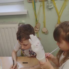 Zajęcia logopedyczne z udziałem rodzica w grupie III.