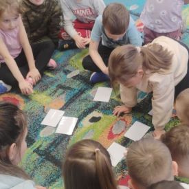 Zajęcia logopedyczne z udziałem rodzica w grupie III.