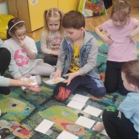 Zajęcia logopedyczne z udziałem rodzica w grupie III.