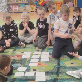 Zajęcia logopedyczne z udziałem rodzica w grupie III.