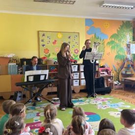 Audycja muzyczna w przedszkolu