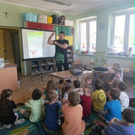 Spotkanie edukacyjne z pracownikiem Sanepidu