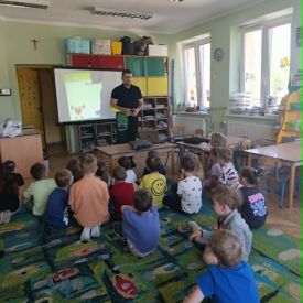 Spotkanie edukacyjne z pracownikiem Sanepidu