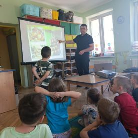 Spotkanie edukacyjne z pracownikiem Sanepidu