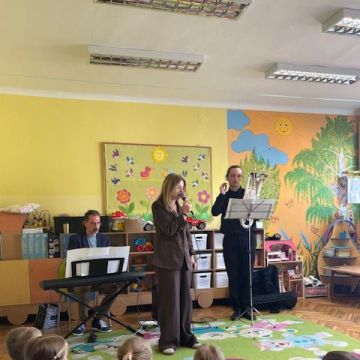 Audycja muzyczna w przedszkolu